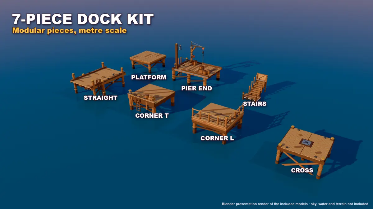Modular harbour dock kit